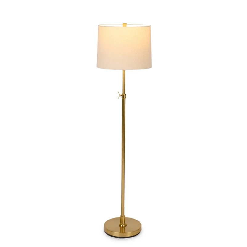 Gold Metal Adjustable Floor Lamp