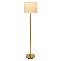 Gold Metal Adjustable Floor Lamp