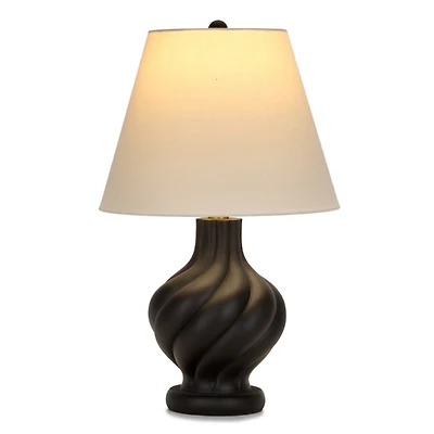 Aruna Black Swirl Table Lamp