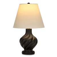 Aruna Black Swirl Table Lamp
