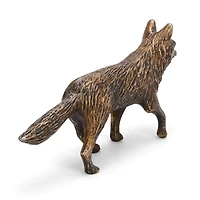 Antique Gold Fox Figurine