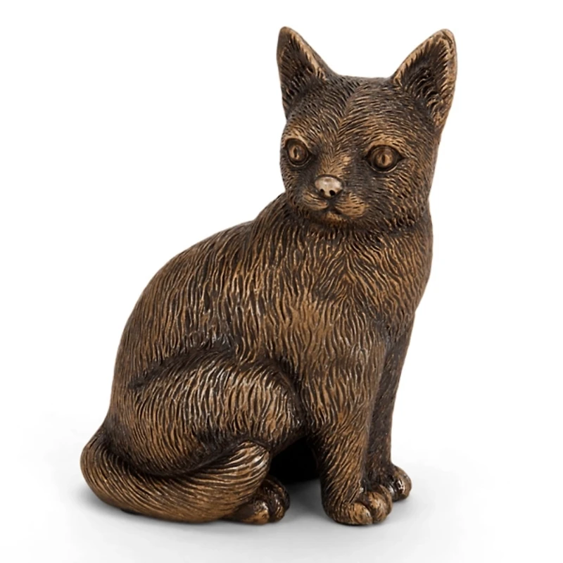 Antique Gold Cat Figurine