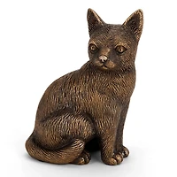 Antique Gold Cat Figurine