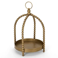 Victoria Gold Bead Lantern, 16.5 in.