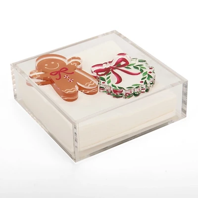 Christmas Acrylic Napkin Holder Set