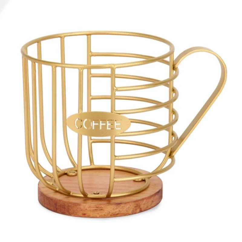 Gold Metal Coffee Cup Basket