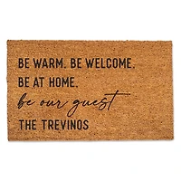 Personalized Be Warm Be Welcome Doormat
