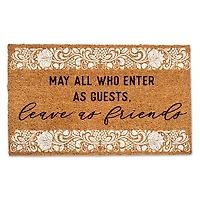 Enter as Guests Leave as Friends Doormat