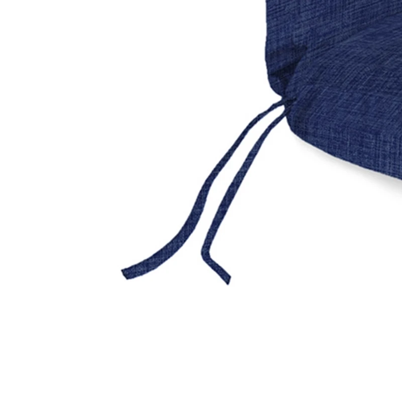 Indigo Blue Crosshatch Outdoor Chaise Cushion