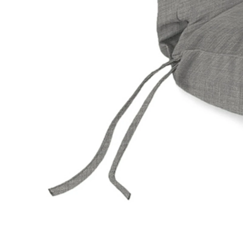 Graphite Gray Crosshatch Outdoor Chaise Cushion