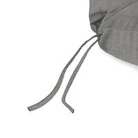 Graphite Gray Crosshatch Outdoor Chaise Cushion
