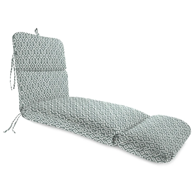 Volcanic Gray Lattice Outdoor Chaise Cushion