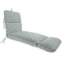 Volcanic Gray Lattice Outdoor Chaise Cushion