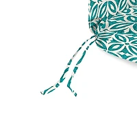 Celestial Teal Geometric Outdoor Chaise Cushion