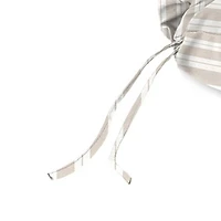 Sand & White Stripe Outdoor Chaise Cushion