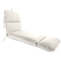 Sand & White Stripe Outdoor Chaise Cushion
