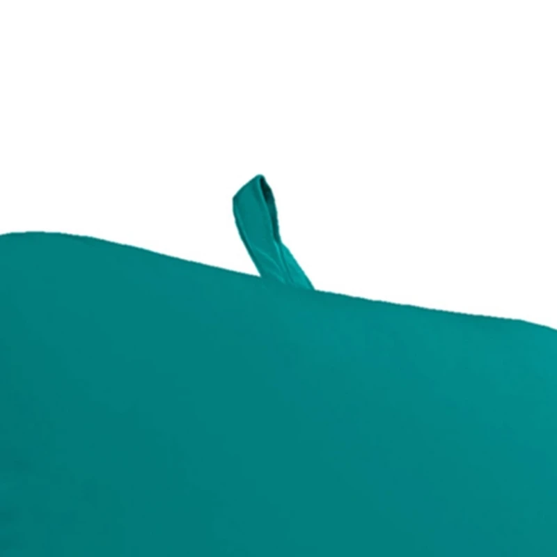 Celestial Teal Outdoor Chaise Cushion with Ties