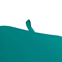 Celestial Teal Outdoor Chaise Cushion with Ties