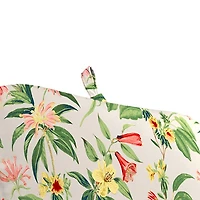 Norrah Tropical Outdoor Chaise Cushion with Ties