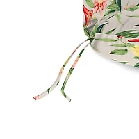 Norrah Tropical Outdoor Chaise Cushion with Ties