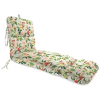 Norrah Tropical Outdoor Chaise Cushion with Ties