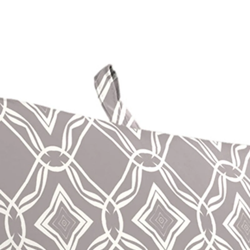 Gray Quatrefoil Outdoor Chaise Cushion