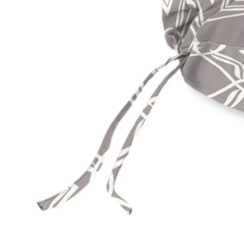 Gray Quatrefoil Outdoor Chaise Cushion