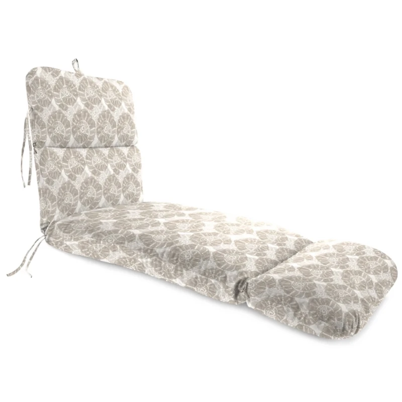 Taupe Conch Shell Outdoor Chaise Cushion