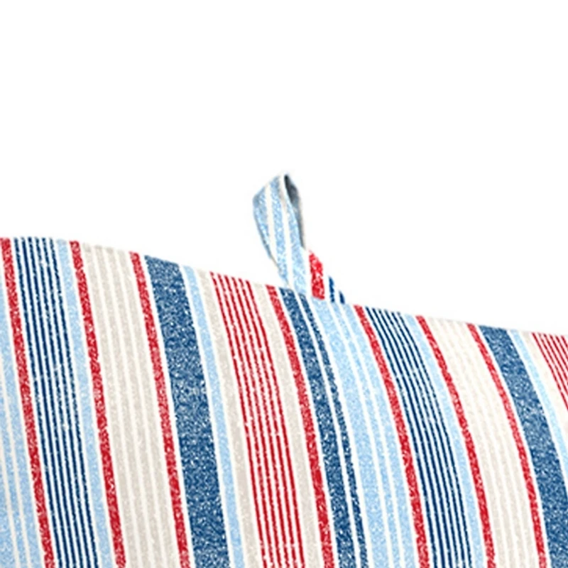 Red, White, & Blue Stripes Chaise Cushion