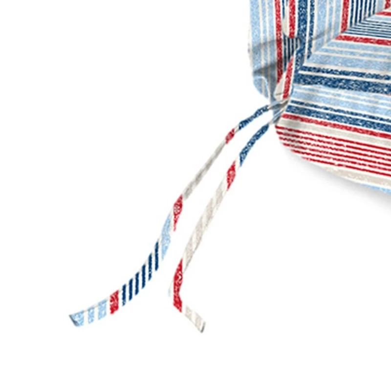 Red, White, & Blue Stripes Chaise Cushion