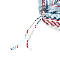 Red, White, & Blue Stripes Chaise Cushion