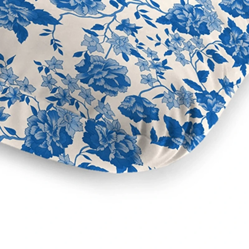 Wetland Blue Floral Outdoor Chair Cushion