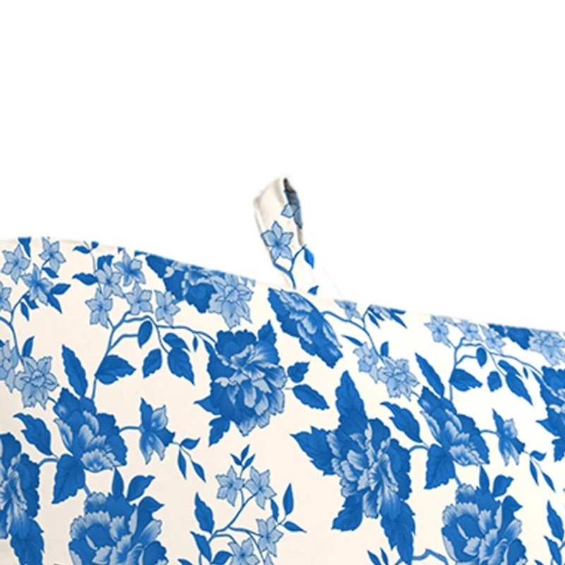 Wetland Blue Floral Outdoor Chair Cushion