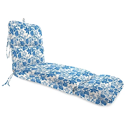 Wetland Blue Floral Outdoor Chair Cushion