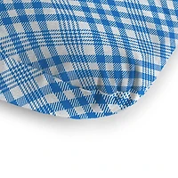 Wetland Blue Plaid Outdoor Chaise Cushion
