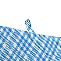 Wetland Blue Plaid Outdoor Chaise Cushion