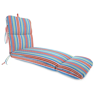 Multicolor Stripes Outdoor Chaise Cushion