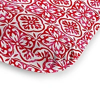 Saturn Red Medallion Outdoor Chaise Cushion