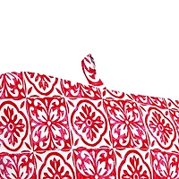 Saturn Red Medallion Outdoor Chaise Cushion