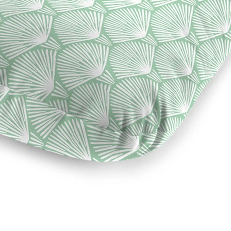 Seagreen Geometric Outdoor Chaise Cushion