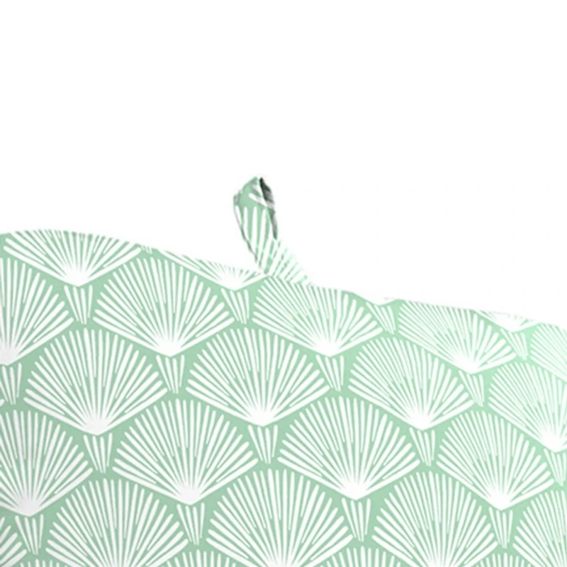 Seagreen Geometric Outdoor Chaise Cushion