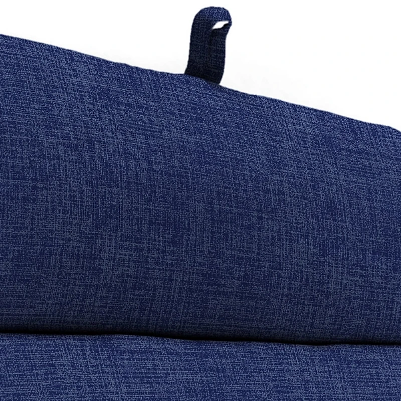 Indigo Blue Crosshatch Chaise Cushion, 22x72