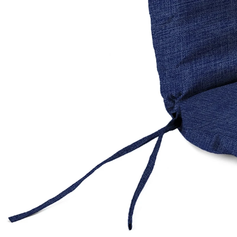 Indigo Blue Crosshatch Chaise Cushion, 22x72