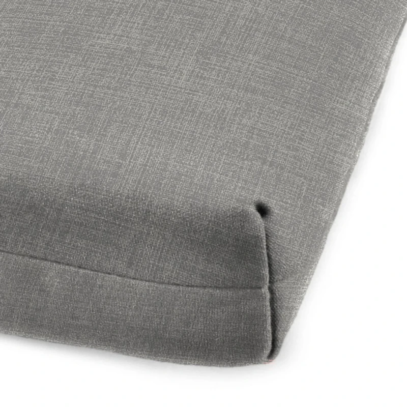 Graphite Gray Crosshatch Chaise Cushion, 22x72