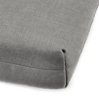 Graphite Gray Crosshatch Chaise Cushion, 22x72