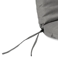 Graphite Gray Crosshatch Chaise Cushion, 22x72