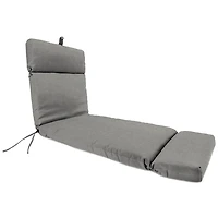 Graphite Gray Crosshatch Chaise Cushion, 22x72