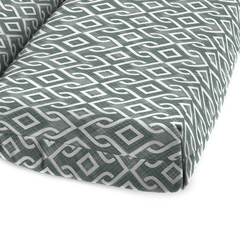 Volcanic Gray Lattice Chaise Cushion, 22x72