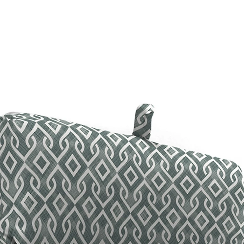 Volcanic Gray Lattice Chaise Cushion, 22x72