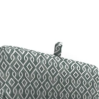 Volcanic Gray Lattice Chaise Cushion, 22x72